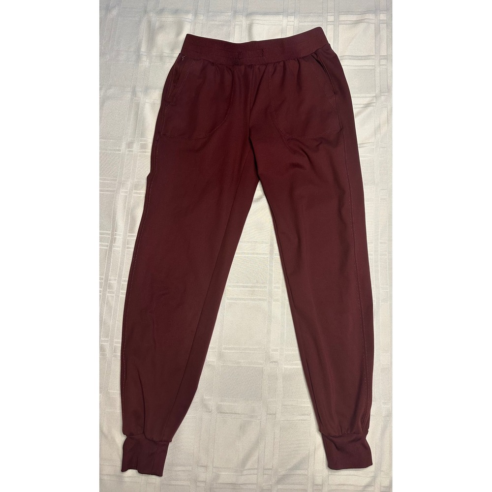 Rachel Zoe Joggers Womens XS Burgundy Wine Elastic Waist Activewear Pants